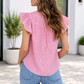Anaya Ruffled Short Sleeve Blouse