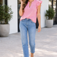 Anaya Ruffled Short Sleeve Blouse