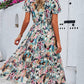 Floral print v-neck dress