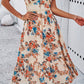 Floral print v-neck dress