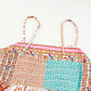 Mint Boho Patchwork Print Square Neck Sundress