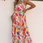 Milan Striped Trim Maxi Sundress