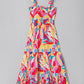 Milan Striped Trim Maxi Sundress