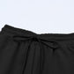 Solid Textured T-Shirt and Drawstring Pants Set