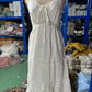 Sundress Women Bohemian Strap Dress Lace Stitching Large Swing Dress