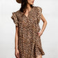 Desert Muse Leopard Ruffle Dress