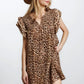 Desert Muse Leopard Ruffle Dress
