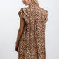 Desert Muse Leopard Ruffle Dress