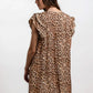 Desert Muse Leopard Ruffle Dress