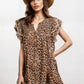 Desert Muse Leopard Ruffle Dress
