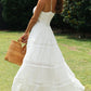 Sundress Women Bohemian Strap Dress Lace Stitching Large Swing Dress