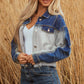 Kikki Detail Distress Denim Jacket